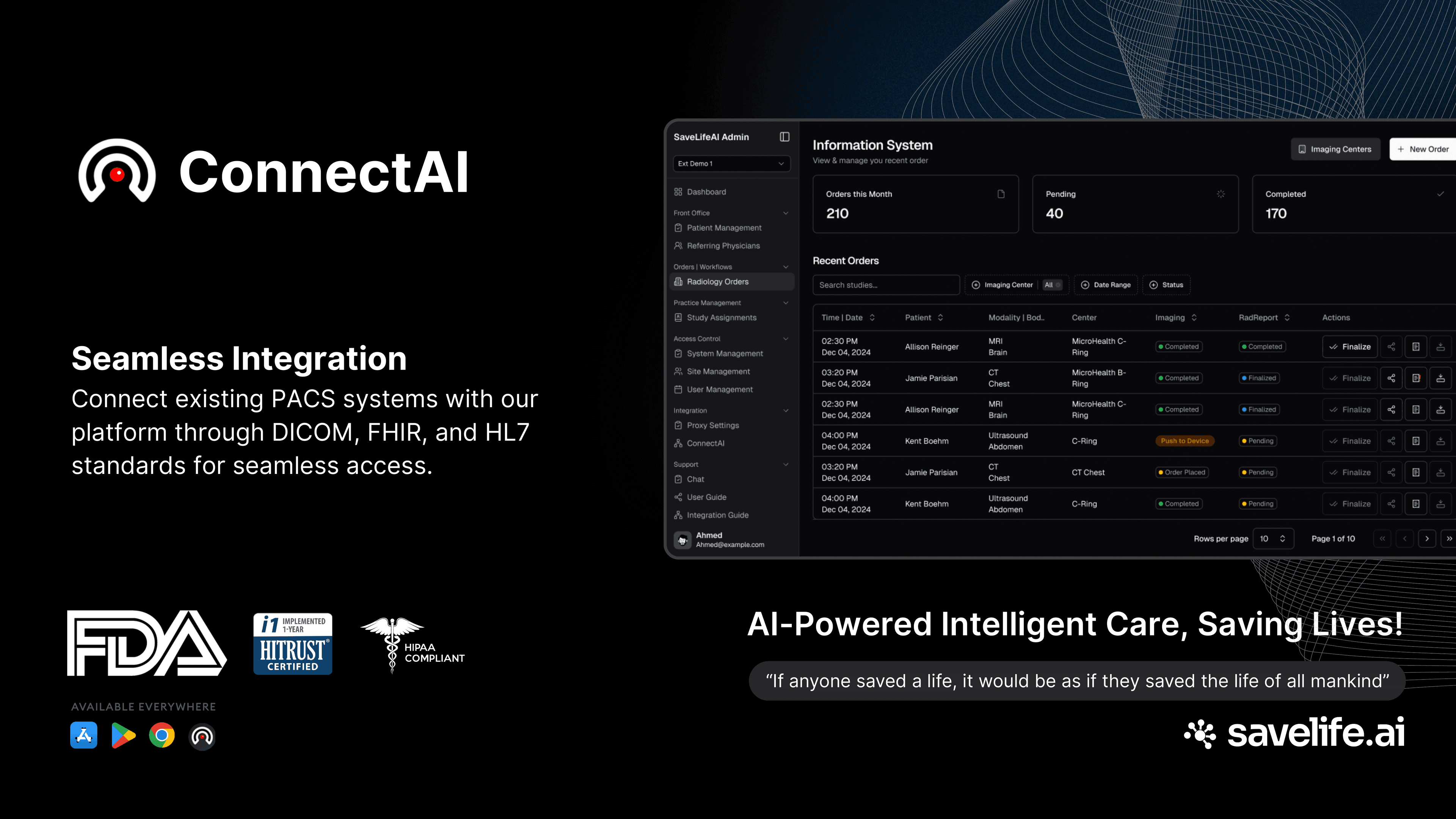 ConnectAI connecting PACS and EHR systems